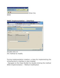 SAP BADI Implementation Guide | PDF | Method (Computer Programming ...