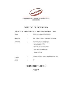 UNIVERSIDAD CATÓLICA LOS ÁNGELES 
CHIMBOTE 
 
 
 
 
 
FACULTAD DE INGENIERIA 
 
 
ESCUELA PROFESIONAL DE INGENIERIA CIVIL