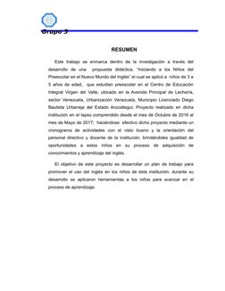 Grupo 5
RESUMEN
Este  trabajo  se  enmarca  dentro  de  la