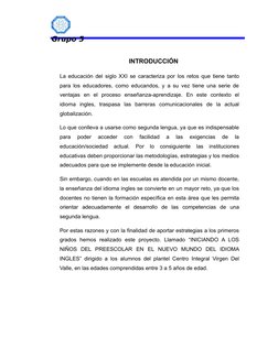 Grupo 5
INTRODUCCIÓN
La educación del siglo XXI se caracte