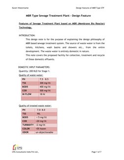 Kaveri Watermarke                                                                                   Design features of MBR Ty