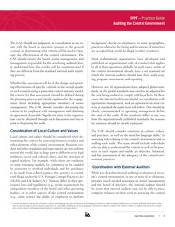 www.theiia.org/guidance	
/	
8
IPPF – Practice Guide 
Auditing the Control Environment
The CAE should use judgment, in consu