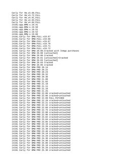 Carly for VW_v3.60_FULL
Carly for VW_v3.72_FULL
Carly for VW_v4.01_FULL
Carly for VW_v4.03_FULL
Carly for VW_v4.04_FULL
iViNi