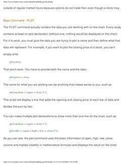 thinkScript User Manual Overview | PDF | Parameter (Computer ...