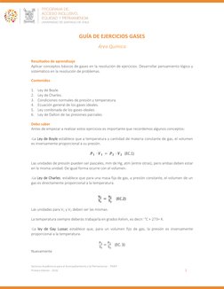 Guía de Ejercicios sobre Gases Ideales | PDF | Gases | Fases de la materia
