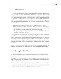 Balka ISE 1.10
1.1.
INTRODUCTION
2
1.1
Introduction
When ﬁrst encountering the study of statistics, students often have a pre