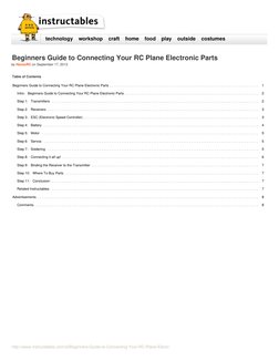 Connecting RC Plane Electronics Guide | PDF | Electrical Connector ...