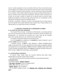 recreo. Cuando regresaron al aula, el profesor llamó por lista a los alumnos para 
que entregaran sus cuartillas con los ejer