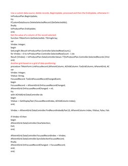 cxGrid Customization and Usage Guide | PDF | Boolean Data Type | Data Type