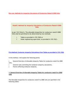 NEC Conductor Ampacity Calculation Guide | PDF | Electrical Conductor ...