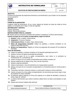 Instructivo para llenar la forma 14-04 IVSS | PDF