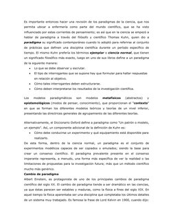 Es importante entonces hacer una revisión de los paradigmas de la ciencia, que nos 
permita ubicar a enfermería como parte de