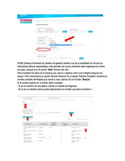 Ingreso al Sistema ACMS para Secretarios | PDF | Point and Click ...