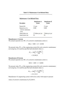 Maintenance Cost Calculation Methods | PDF | Applied Mathematics ...