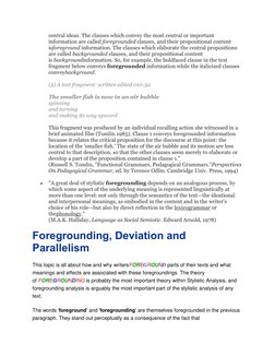 Understanding Foregrounding in Literature | PDF | Linguistics | Human ...