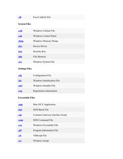 Essential File Extensions Guide | PDF | Software Development | Computer ...
