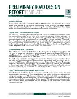 Consultation 
Draft Approval 
Design Studies  
Servicing Drawings 
Final Approval 
Current as of February 28, 2008 
About thi