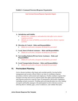 Active Shooter Response Plan Template | PDF | Emergency Management ...