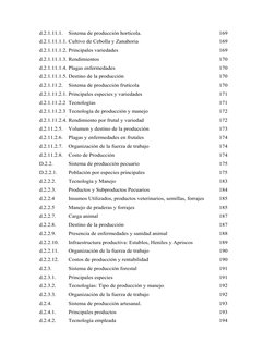 d.2.1.11.1.  Sistema de producción hortícola. 
 
 
 
 
169 
d.2.1.11.1.1. Cultivo de Cebolla y Zanahoria 
 
 
 
 
169 
d.2.1.