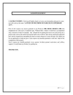 4 | P a g e  
 
 
 
 
 
 
 ACKNOWLEGEMENT 
 
 
I, GAURAV PANDEY, I feel myself highly elated, as it gives me tremendous p