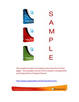 S 
A 
M 
P 
L 
E 
 
 
 
This sample has been truncated to only show the first few 
pages.  The complete version of this sampl