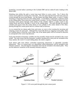 7
located by a second radius r pointing to the Cylinder DRF and arc radius R and e leading to the 
Block DRF.   
 
Modeling