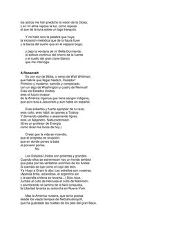 los astros me han predicho la visión de la Diosa; 
y en mi alma reposa la luz, como reposa 
el ave de la luna sobre un lago t