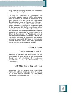 como carteras, morrales, alforjas, etc. elaborados 
en diversos tipos de tejidos. 
Por 
ello 
es 
importante 
la 
rec