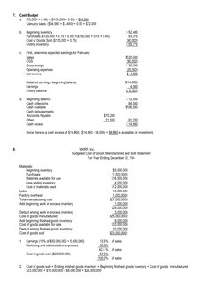 Master Budget Preparation Exercises | PDF | Cost Of Goods Sold | Inventory
