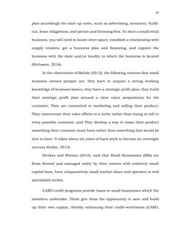 13 
 
plan accordingly for start-up costs, such as advertising, inventory, build-
out, lease obligations, and permit and lice