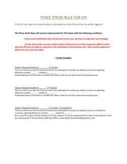 Three Strike Rule for Incident Management | PDF | Business | Computing ...