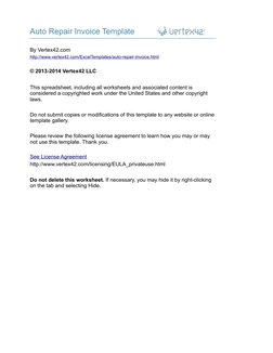 Auto Repair Invoice Template
By Vertex42.com
© 2013-2014 Vertex42 LLC
http://www.vertex42.com/licensing/EULA_privateuse.html