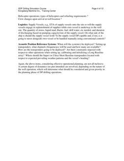SDP Drilling Simulation Course                                                                                 Page 4 of 12