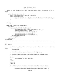 SOQL-ClassRoom-Notes-
   
   Write the soql query to fetch data from opportunity object and display in the VF 
page
    publi