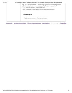 1/11/2017
3. Técnicas para Identificar Requisitos Funcionales y No Funcionales - Metodología Gestión de Requerimientos
https: