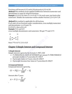 Quantitative Aptitude Shortcuts Guide | PDF | Fraction (Mathematics ...
