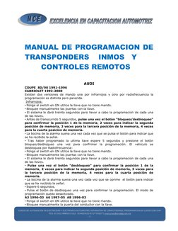 - 1 - 
 
 
CURSOS DE AUTOMOCION EN ELECTRICIDAD Y ELECTRONICA AUTOMOTRIZ, REPAR