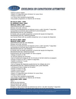 - 10 - 
 
 
CURSOS DE AUTOMOCION EN ELECTRICIDAD Y ELECTRONICA AUTOMOTRIZ, REPA