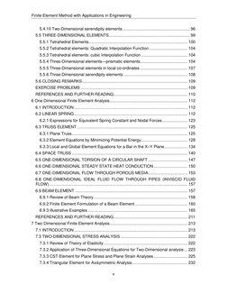 Finite Element Method with Applications in Engineering 
v 
 
5.4.10 Two-Dimensional serendipity elements ....................