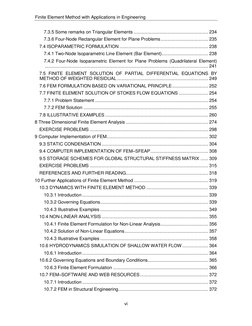 Finite Element Method with Applications in Engineering 
vi 
 
7.3.5 Some remarks on Triangular Elements .....................