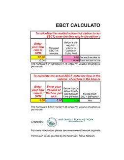 EBCT Calculation and Carbon Volume Guide | PDF | Flow Measurement | Gallon