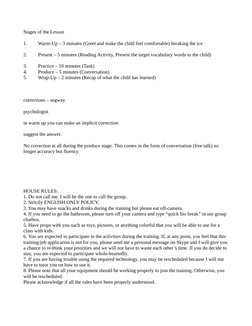 51Talk Lesson Structure and Materials | PDF | Learning Styles | Vocabulary