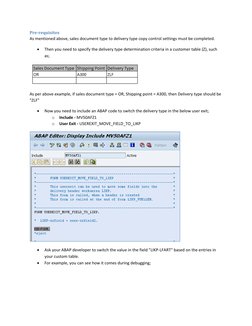 Switching Delivery Types in SAP SD | PDF | Computer Engineering | Software