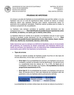 UNIVERSIDAD DE SAN CARLOS DE GUATEMALA                             MATERIAL DE APOYO 
FACULTAD DE INGENIERÍA