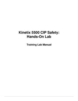  
 
Kinetix 5500 CIP Safety: 
Hands-On Lab 
Training Lab Manual 
 
