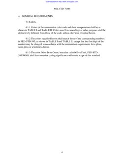 Ammunition Color Coding Standards | PDF | Ammunition | Color