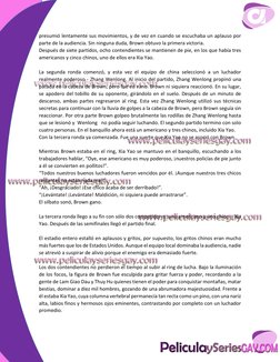 presumió lentamente sus movimientos, y de vez en cuando se escuchaba un aplauso por 
parte de la audiencia. Sin ninguna d