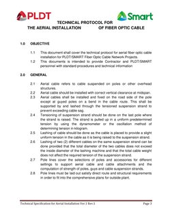 Aerial Fiber Optic Cable Installation Standards | PDF | Antenna (Radio ...
