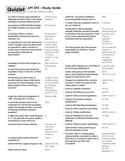 1. a 4" thick 5 chrome vessel operates at
1200 psig and 900°F. When is the vessel
lest likely to fail from Brittle Fracture?