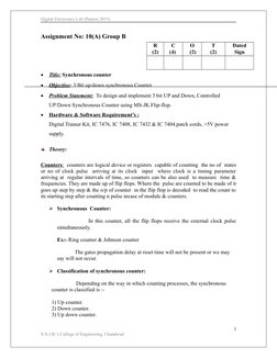3-Bit Synchronous Up/Down Counter Design | PDF | Digital Electronics ...